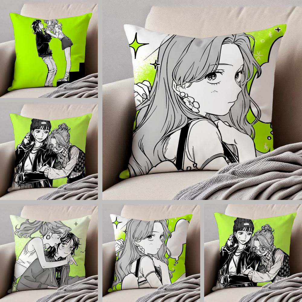Anime AAya Oosawa Cushion Cover Throw Pillow Cover Hidden Button Durable Polyester Chair Cushion