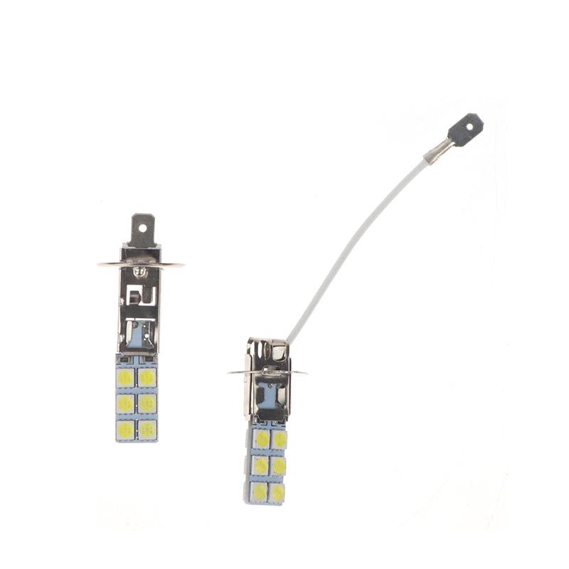 1шт автомобильные светодиодные фары H1 H3 фары 55W 5050 чип 6000K противотуманные белые лампы