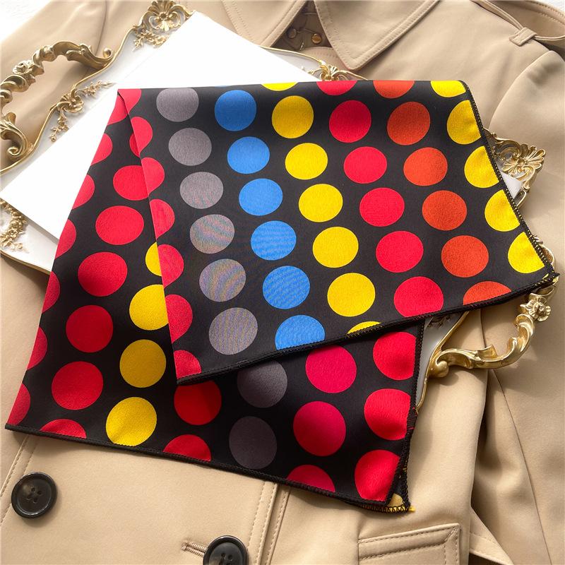 50 * 50cm Spring And Autumn Silk Scarves Versatile Decoration Professional Small Square Scarves Neck Protection Binding Bag
