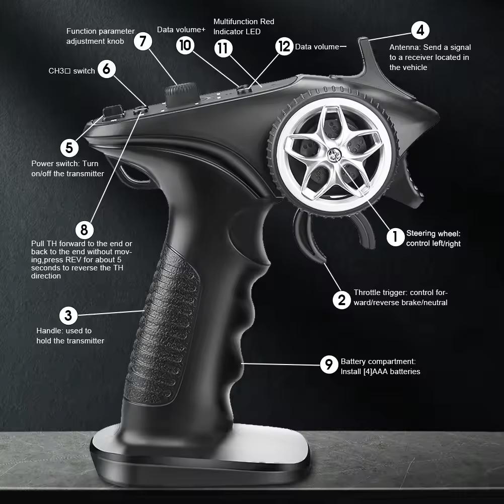 FPV 2.4GHz 4CH Drone Беспроводная система Передатчик С Приемником Подходит Для Дистанционно Управляемого Квадрокоптера