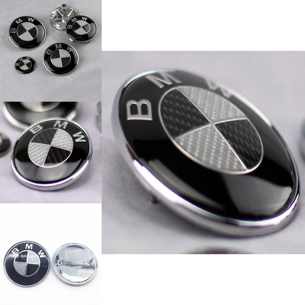 Premium Quality Carbon Fiber Replacement Bmw Badge 82mm Front Hood And Trunk Logo Emblem