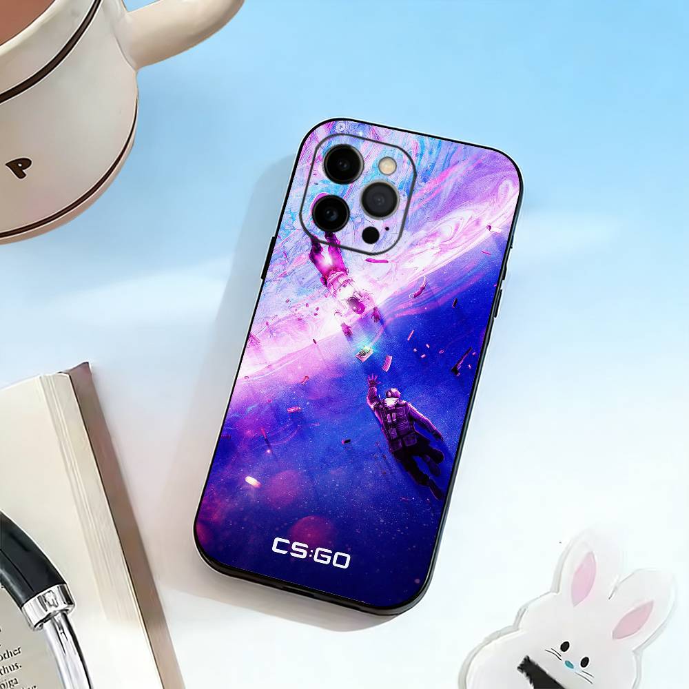 Чехол для телефона Counter Strike CS GO GO для iPhone 17, 16, 15, 14, 13, 12, 11 Plus, Pro Max, Другие Мягкий Черный Чехол