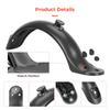 Black rear fender with hook and screws for M365 scooter