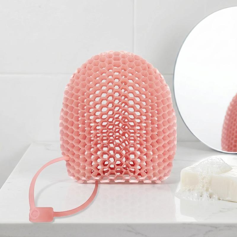 Honeycomb Exfoliating Shower Finger Caps Body Scrub Cleansing Bath Mittens Breathable Odorless Skin Care Tool Cleansing Brush