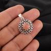 Rare Peach Moonstone Gemstone 925 Sterling Silver Jewelry Handmade Pendant 1.14" CP-30-24
