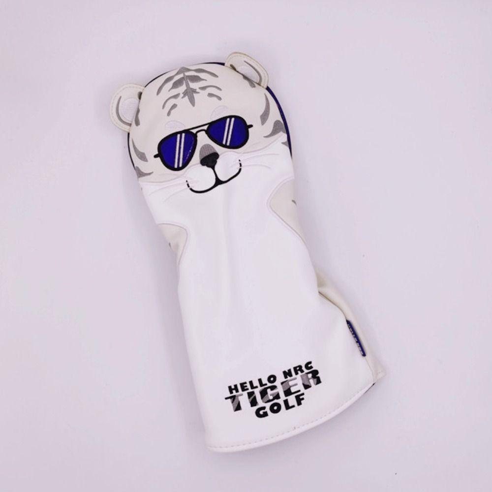 Cartoon Tiger Golf Club Covers Soft Golf Headcover Tiger Golf Cover Golfer Gift