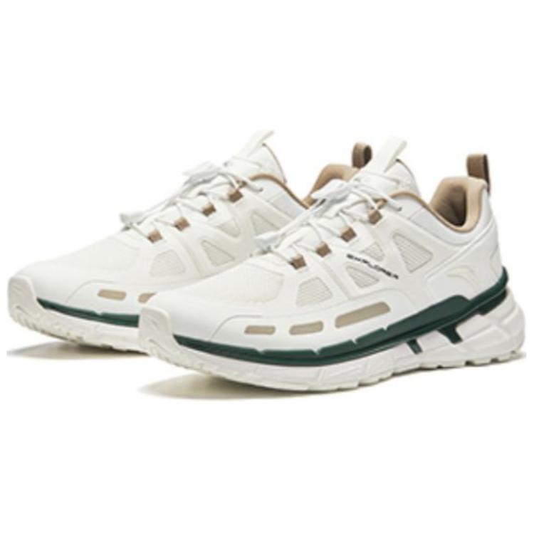 Anta Non-Slip Breathable Low-Top Casual Shoes Men Sneakers White Green 112438862-1