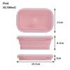 Portable Kitchen Household Silicone Food Container Folding Lunchbox Collapsible Bowl Picnic Boxes