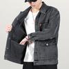Men's Workwear Denim Jaet Spring Autumn Welding Multi-ket Wear-Resistant Anti-Heat Utili Jaet Youth Sle