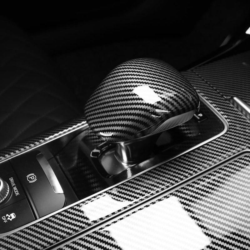 Для Kia Stinger GT-line GT1 Накладка на ручку переключения передач консоли Отделка из АБС-пластика под карбон Аксессуары для интерьера автомобиля 2018-