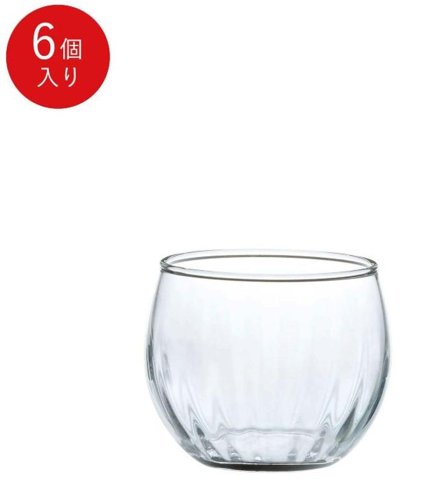 Takumifu Select Set of 75ml Glass Sake Cups Diameter X 46mm Made In Japan 6-Piece (50mm Height)