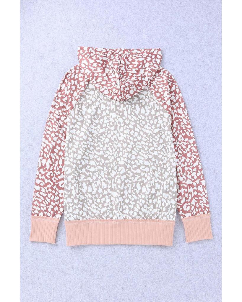 Azura Exchange Толстовка с капюшоном с леопардовым принтом