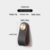 Nordic Soft Leather Anti-Collision Handle for Children's Room - Brass Door, Wardrobe, and Drawer