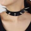 Teens Party Gifts Women Spikes Club Goth Necklace Neck Collar Gothic Rivets Choker Women Choker