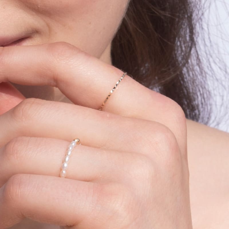 BEFORE MOONRISE [14K] Fine Sand Cutting Ring GR7