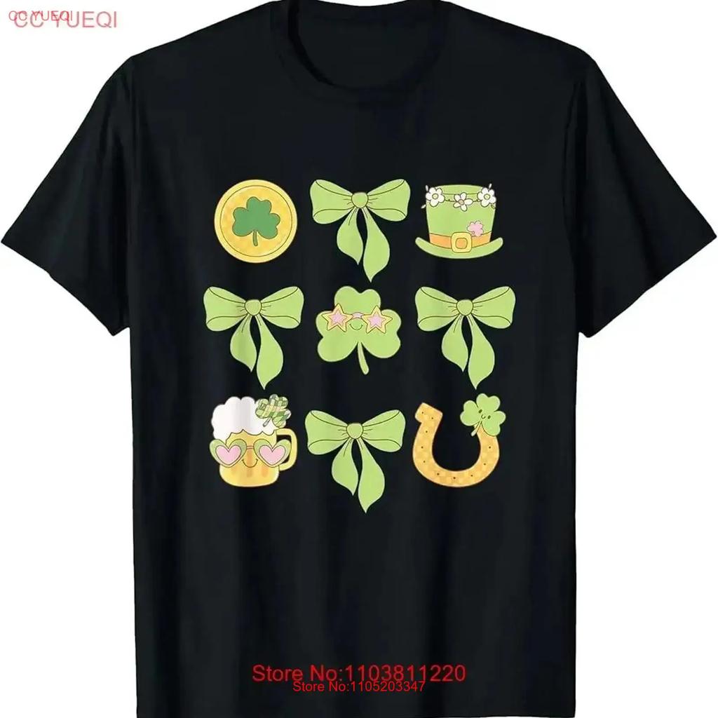 cute lucky Coquette Bow green st patricks shamrock gnome T Shirt vintage Washed Stylish Soft Top For Everyday Wear vintage