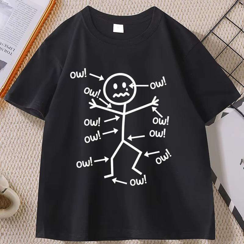 Funny Person Tshirt Satirically Pain Humorous Pattern Tshirt Unisexs And Unisexs Printed Pattern Tshirt Street Wear