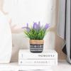 Искусственное растение в горшке Имитация лаванды Настольное украшение для офиса Декоративный элемент Искусственный поддельный цветок Лаванда Декоративное растение в горшке