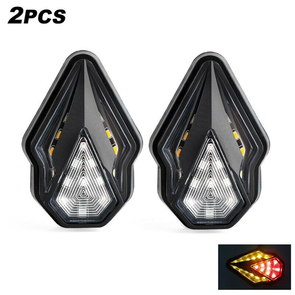 2 Pcs Motorcycle Led Turn Signal Dc 12v Flush Mount Indicators Turn Lights Mobile DRL