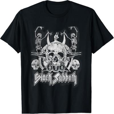 Официальная винтажная футболка Black Sabbath с танцующими скелетами