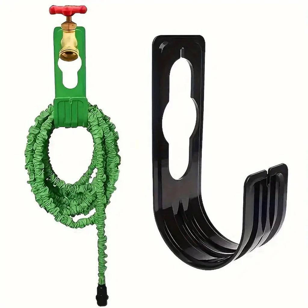 Household Wall-Mounted Garden Telescopic Hose Holder, Outdoor Faucet Hook