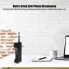 Old Fashioned Cellphone Model Fall Proof Retro Brick Cell Phone Ornaments Iron Exquisite Appearance for