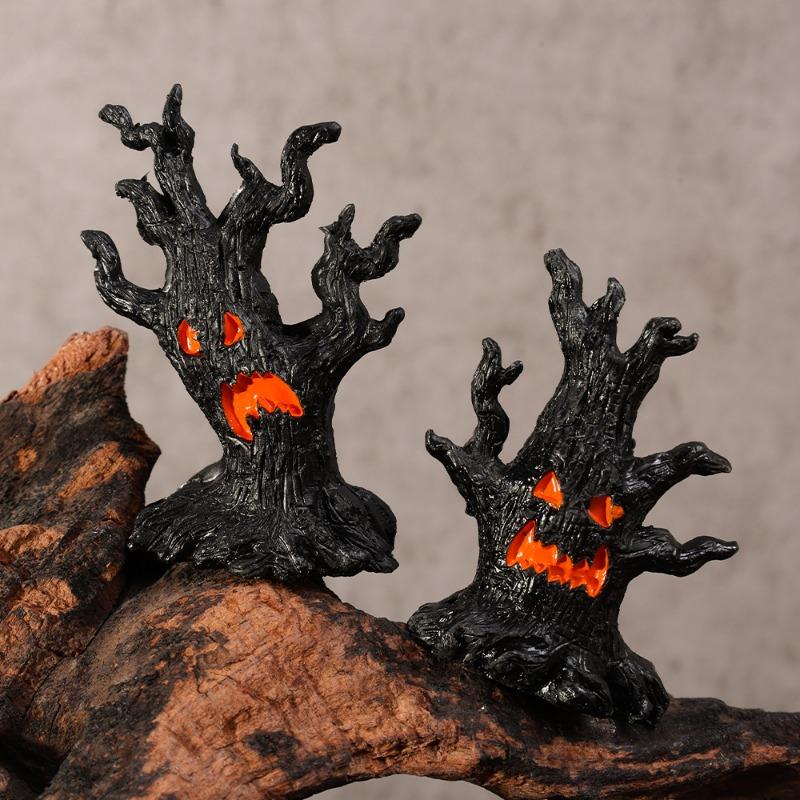 Хэллоуин Дриада Микро Ландшафтные Украшения Ужасная Атмосфера Мини Дриада Форма Смоляное Украшение для Вечеринки Хэллоуина Домашний Декор Ремесла