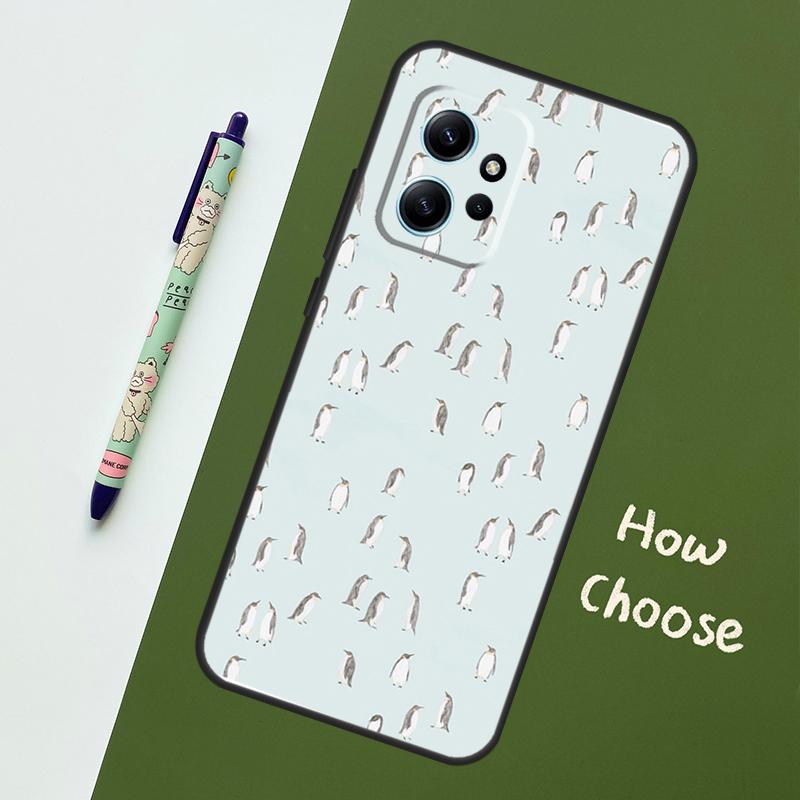 Cute Kawaii Penguin Case For Xiaomi Redmi Note 15 Pro Plus 14 13 10 11 12 Cover For Redmi 15C 15 13C 12C 14C 10C