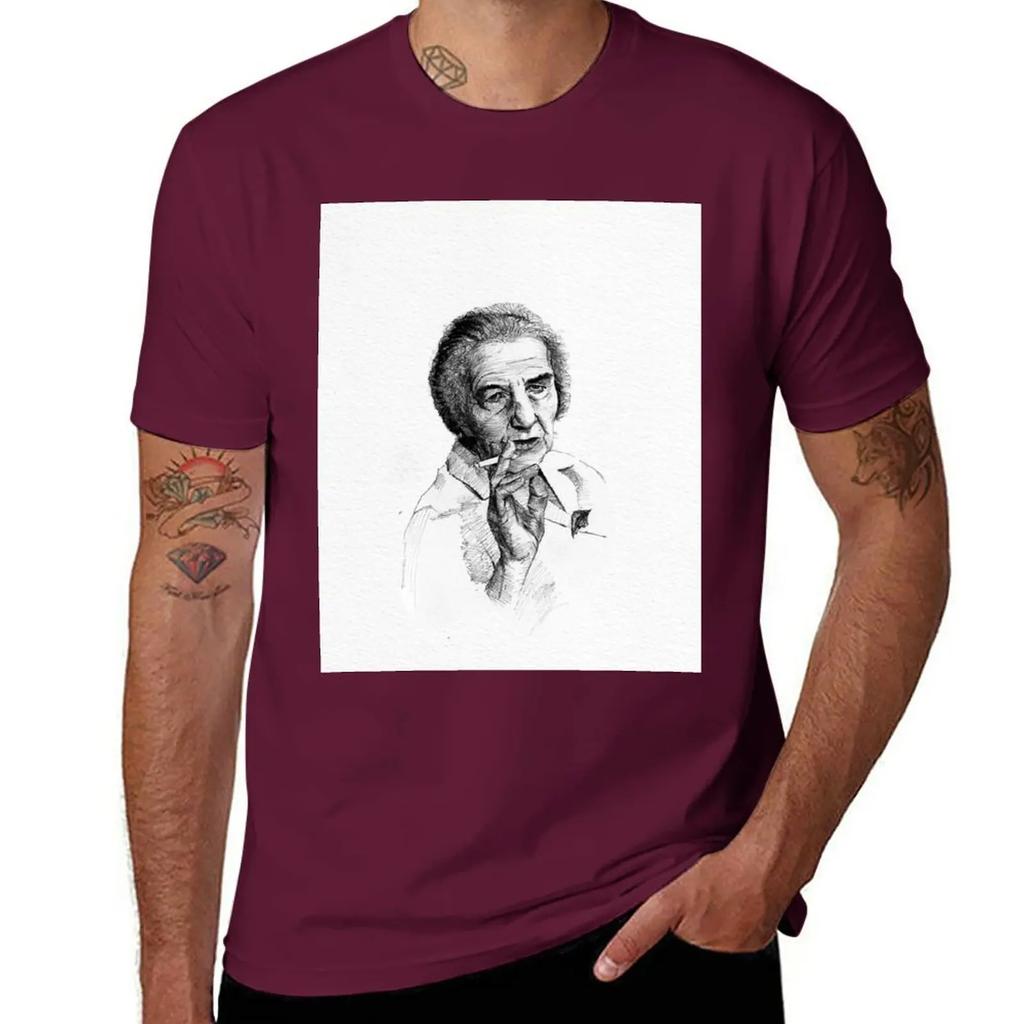 New Golda Meir Tshirt Aesthetic Clothing Black T Shirt Custom T Shirt Vintage Clothes Unisex Clothings