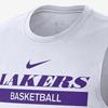Nike Мужская футболка без рукавов с буквенным принтом Los Angeles Lakers, белая DR6771-100