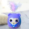 Интерактивные игрушки для кошек Интерактивный забавный кошачий мяч Перья Креативная игрушка-дразнилка Упражнения Игра в помещении на улице