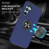 For Samsung Galaxy S24 FE Case PC+TPU Phone Cover with Rotatable Ring Holder