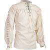 Fashion Men's Bandage Long-sleeved Medieval Renaissance Shirt Gothic Men's Warrior Shirt