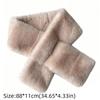 Thickened Faux Rabbit Fur Scarf Furry Neck Warmer Scarf New Cross Scarf  Women Girl