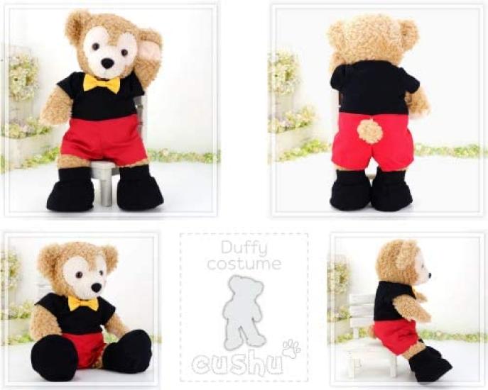 cushu cush Duffy and ShellieMay Plush Made in Mickey Mouse Bow Cute Rompers with CDS396S Costumes, Japan, Outfits, Ties, Shoes,