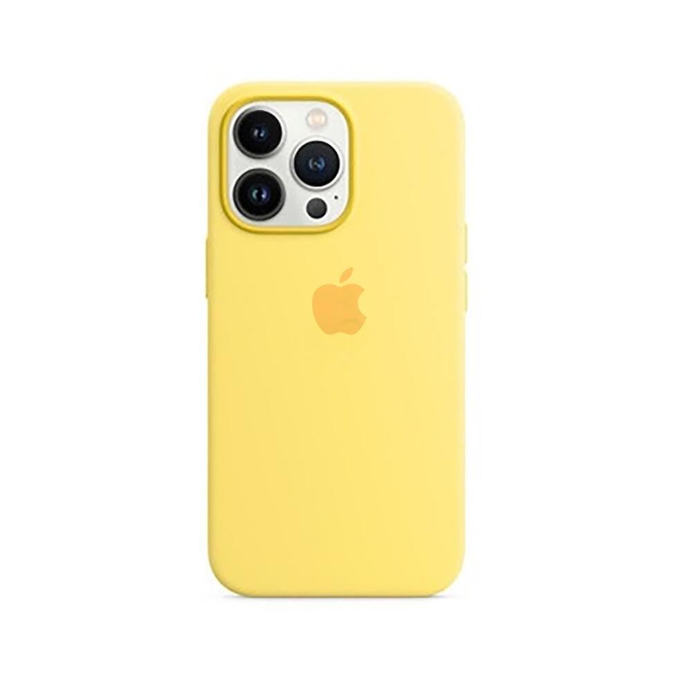 (Светло-желтого) Чехол из жидкого силикона для iPhone 13 Pro, мягкий на ощупь