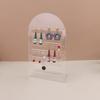 Fashion Clear Acrylic Multi-Hole Jewelry Display Holders Portable Ear Holder Earring Show Stand