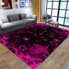 Сказочные ковры, напольный коврик с фиолетовым цветком, нескользящий коврик для входной двери, гостиная, спальня, прикроватная тумбочка, домашний декор, моющиеся коврики