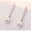 Серьги-гвоздики из стерлингового серебра 925 пробы с анти-жемчугом, корейские серьги, модные микро-горный хрусталь, изысканные серебряные аксессуары для ушей