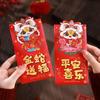6pcs Chinese Style Chinese New Year Red Pocket Good Lucky Red Packets  Spring Festival Supplies