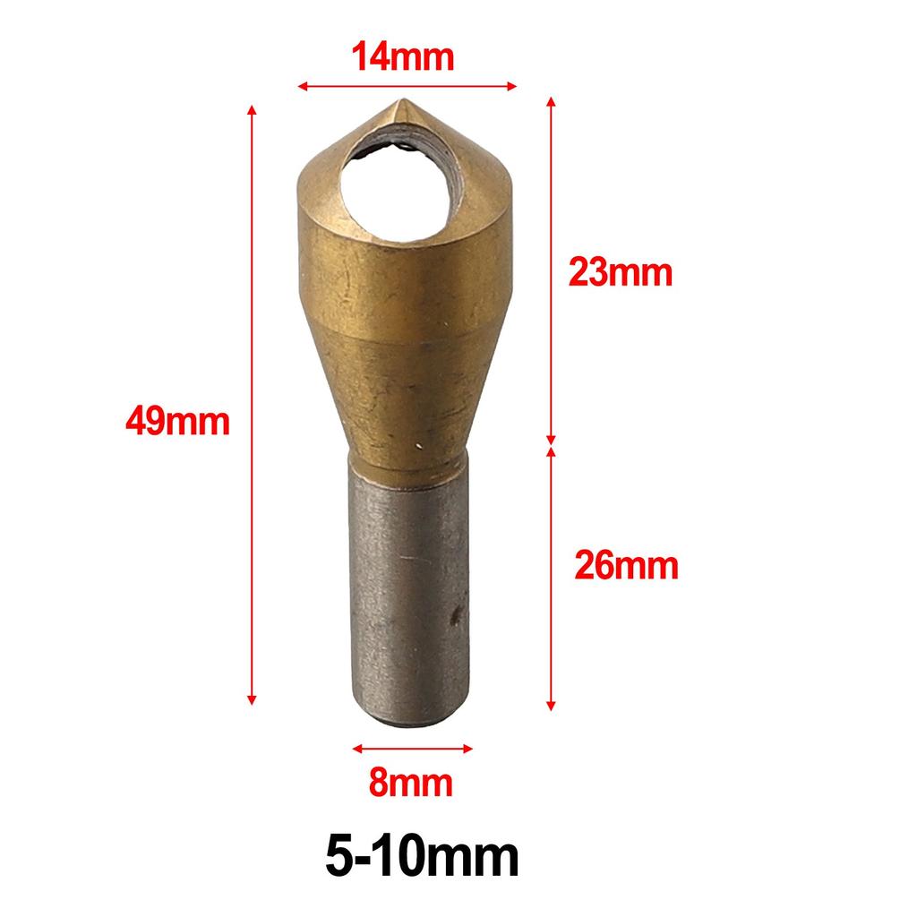 Сверло 6/8/10/12 мм из быстрорежущей стали для снятия фаски
