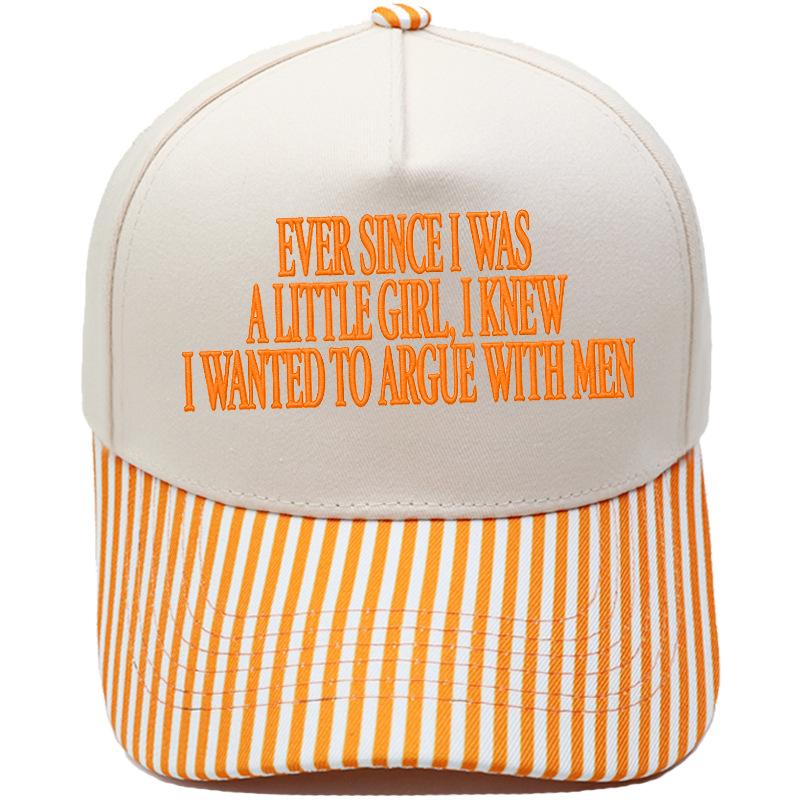 A LITTLE GIRL embroidered truck driver hat color matching fun women's casual sunshade dad hat
