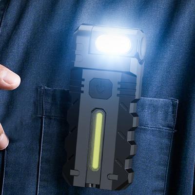 Магнитный светодиодный фонарик Компактный фонарь USB-перезаряжаемый EDC Карманный фонарик Портативный рабочий свет для улицы Аварийный