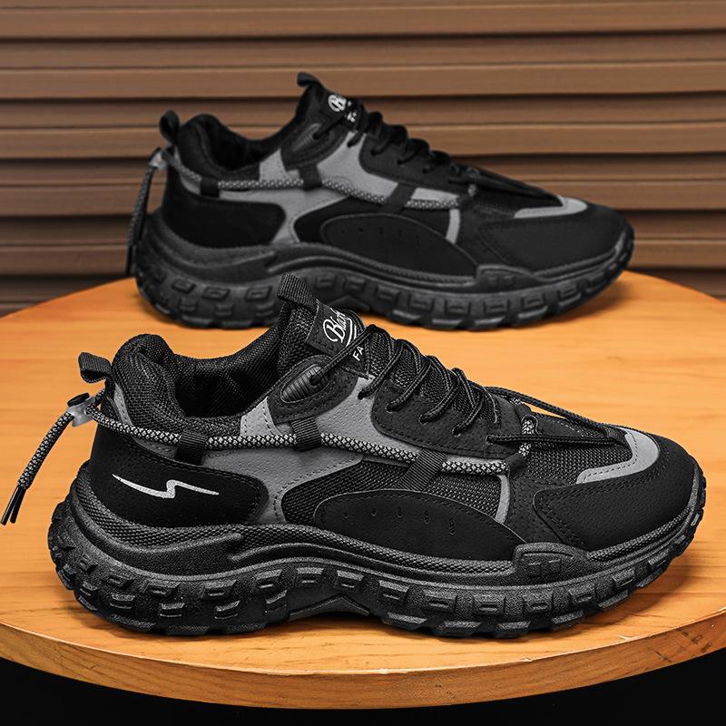 Dad Shoes Men's Spring New Spring and Autumn Breathable Casual Heightened Running Student Tire Soles Sports Trendy Shoes