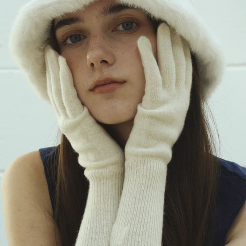 Marchen 100% Кашемир тонкие перчатки_5 цветов