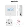 Beok Tuya Zigbee Термостат с батарейным питанием для газового котла, Умный ежедневный программируемый контроллер температуры, Alexa Google