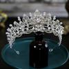 Жемчуг Новый корейский стиль Супер фея Свадебная корона невесты Головной убор Жемчужная корона Тиара Аксессуары для волос Основные свадебные аксессуары