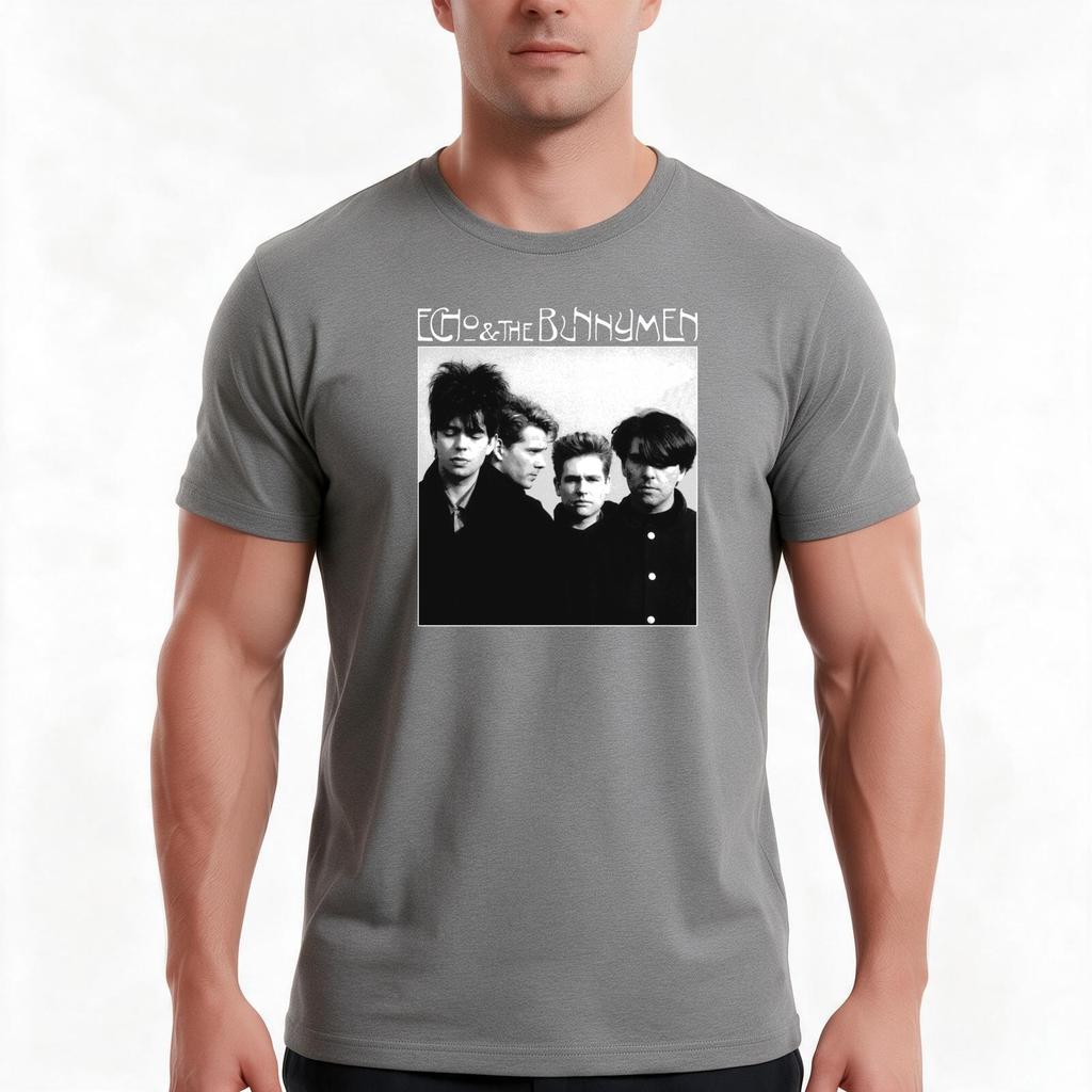 Echo The Bunnymen Band Tshirt Summer Casual Cotton Tee Oversized Streetwear Tops Vintage Graphic Print Unisex Men Women