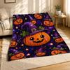 Halloween Pumpkins In Witch Hats Coral Fleece Blanket