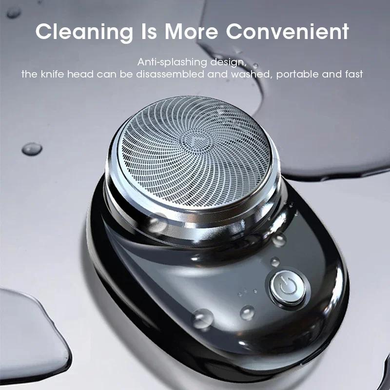 Электробритва Мини Портативный Триммер Для Бороды USB Зарядка Съемный Многофункциональный Устройство Для Удаления Волос Для Автомобиля Дома Путешествия